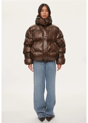 Active hood jakke Dark Oak Oval Square 